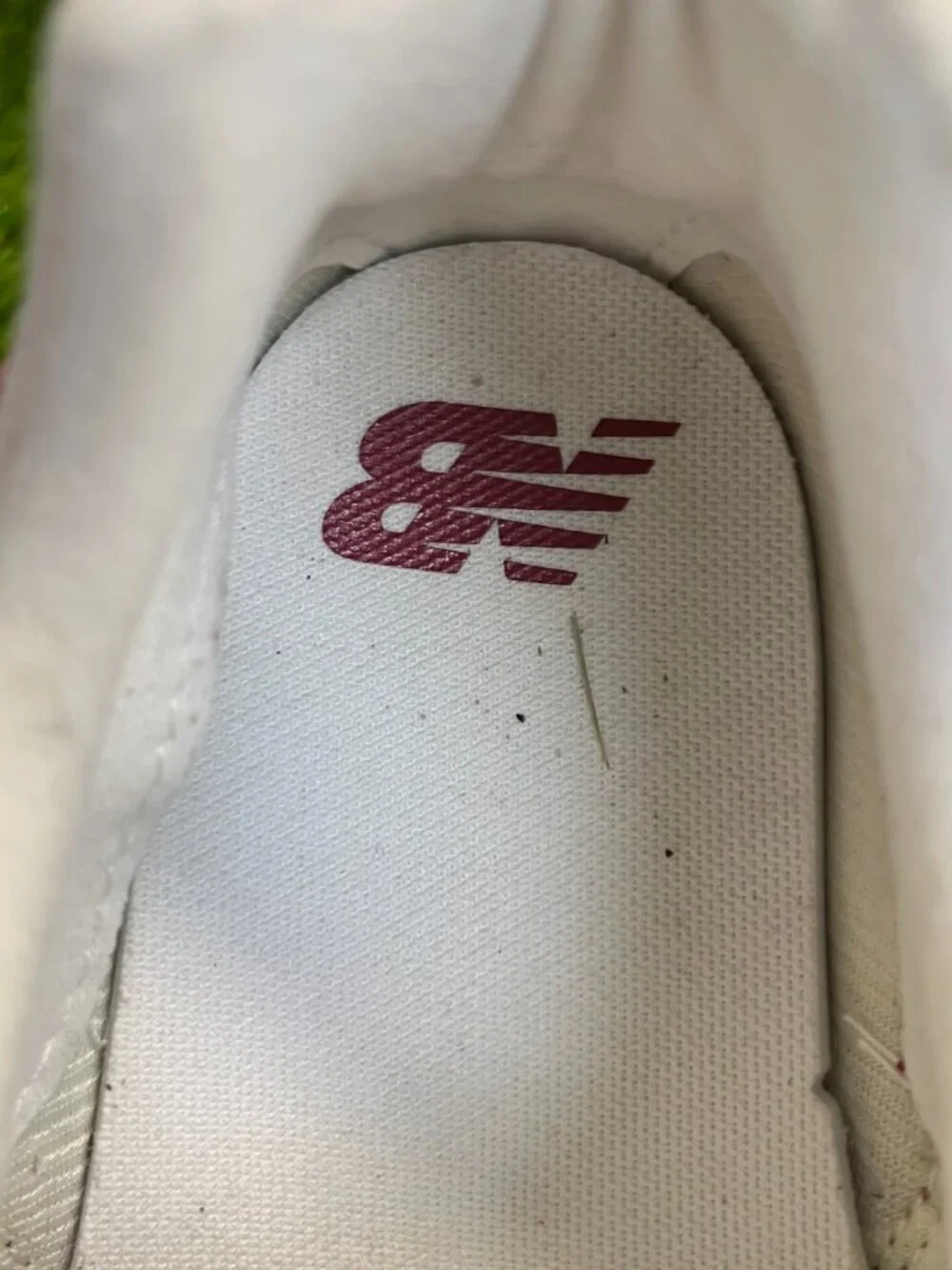 New Balance 574 Boys Size 5.5Y Red White Athletic Running Walking Shoes Sneakers